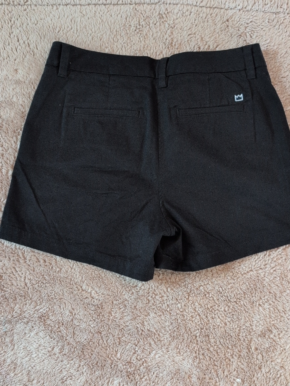 Crown & Ivy Black Caroline Chino Shorts Size 10 - Picture 4 of 7